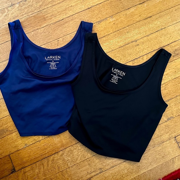 Larken X Nursing + Hands-Free Pumping Bra - Set of 2 - Black & Marine - Picture 1 of 1